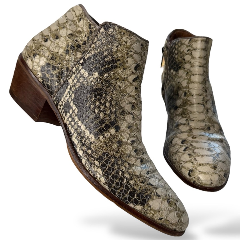 Sam Edelman Petty Roccia Python Pointed Leather A… - image 1